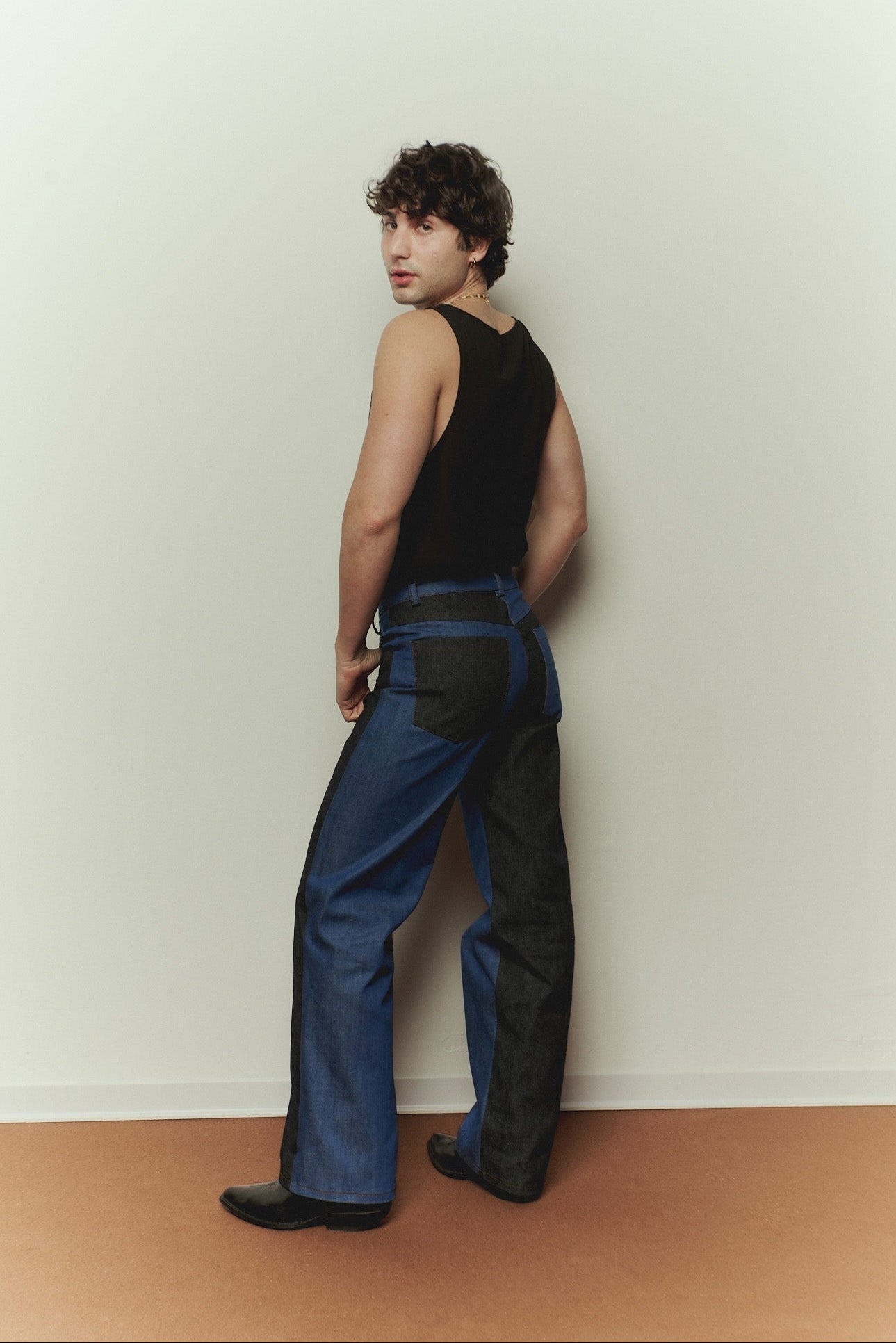 Mezzanotte Trousers in Double Denim