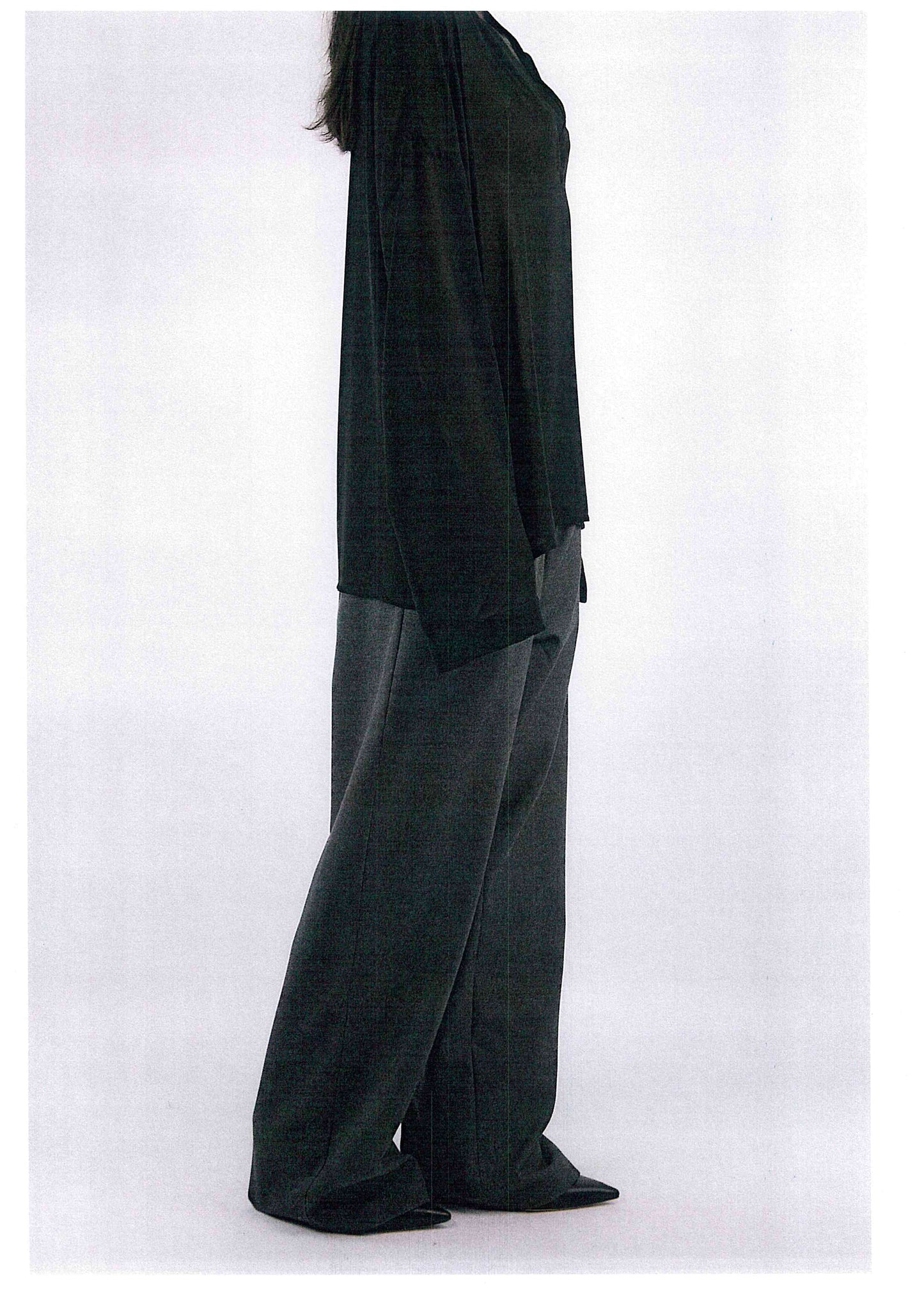 Coleridge Shirt in Black Georgette