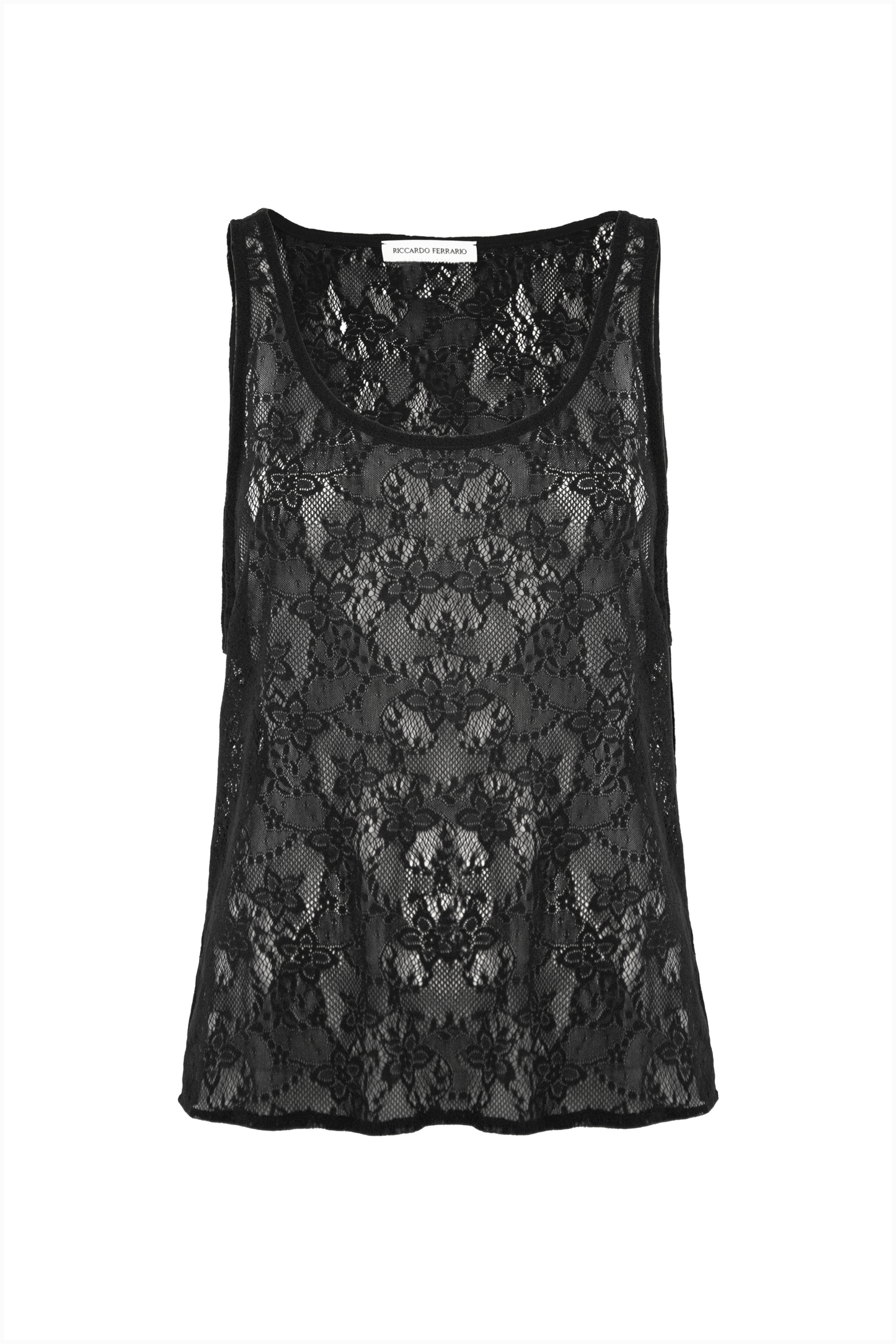 Tank Top in Black Lace
