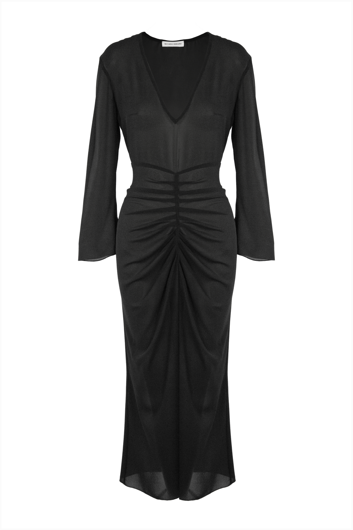 Jean Dress in Black Georgette