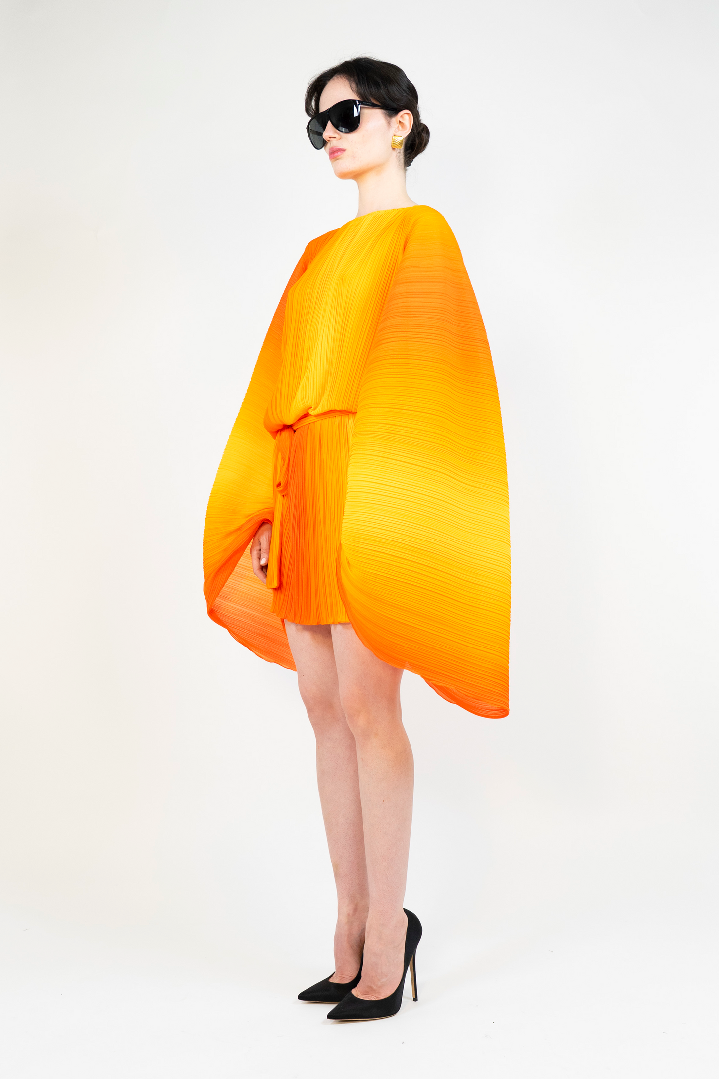 Kimono Dress in Poppy Plissé