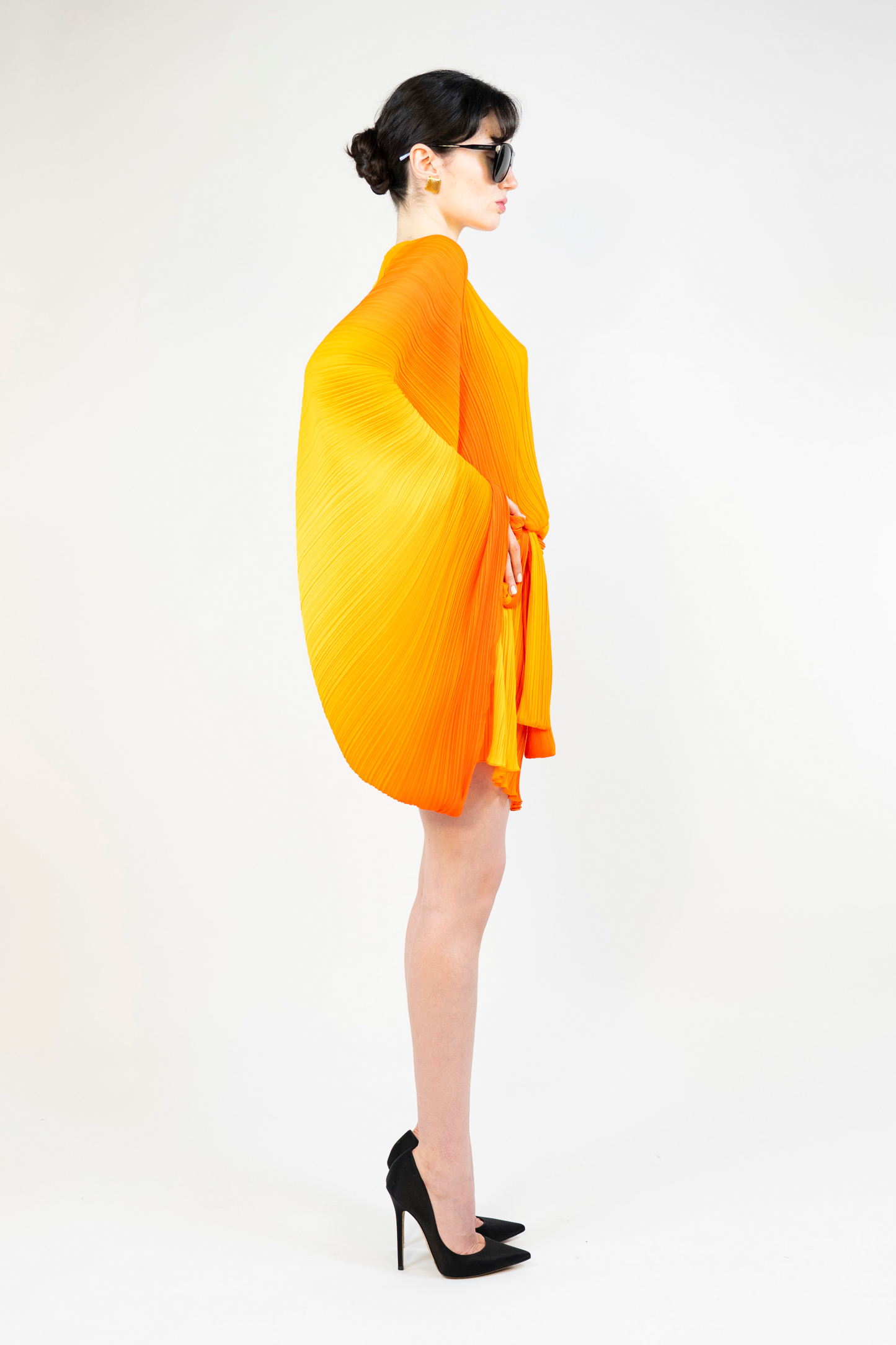 Kimono Dress in Poppy Plissé