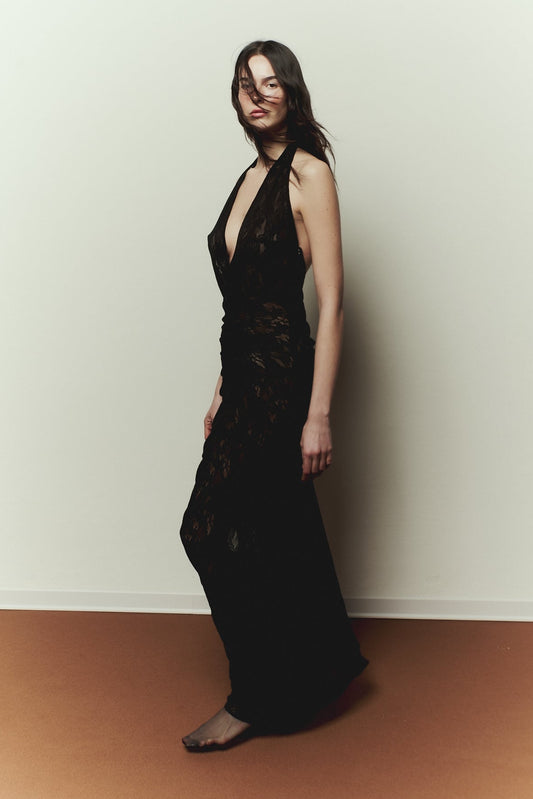 Hedy Dress in Black Lace