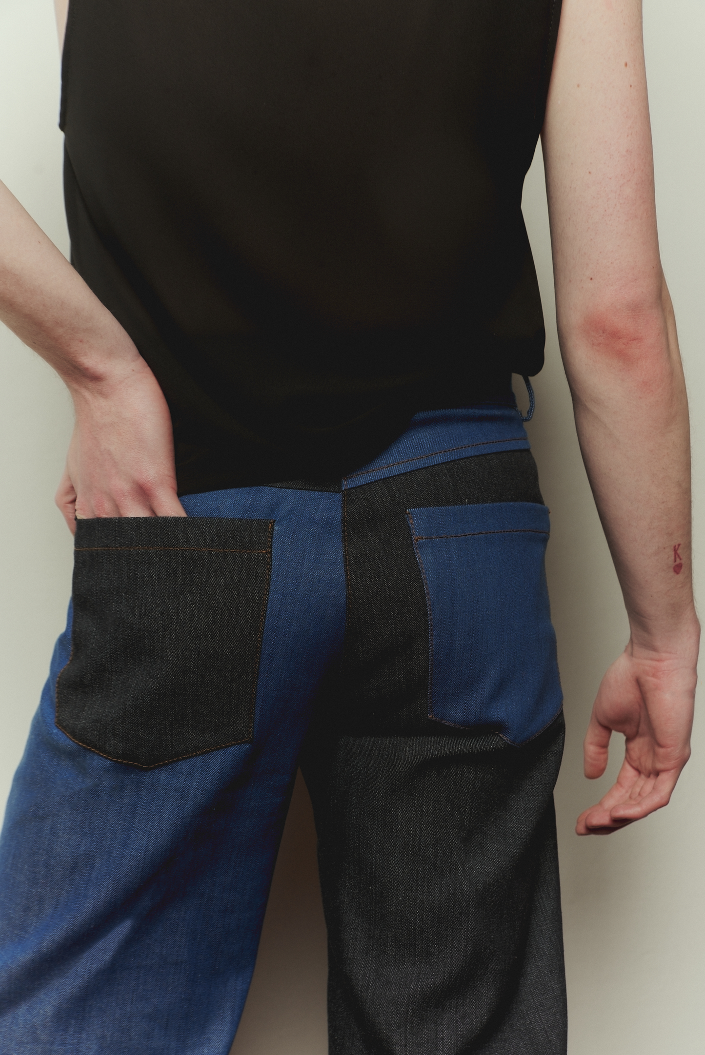 Mezzanotte Trousers in Double Denim