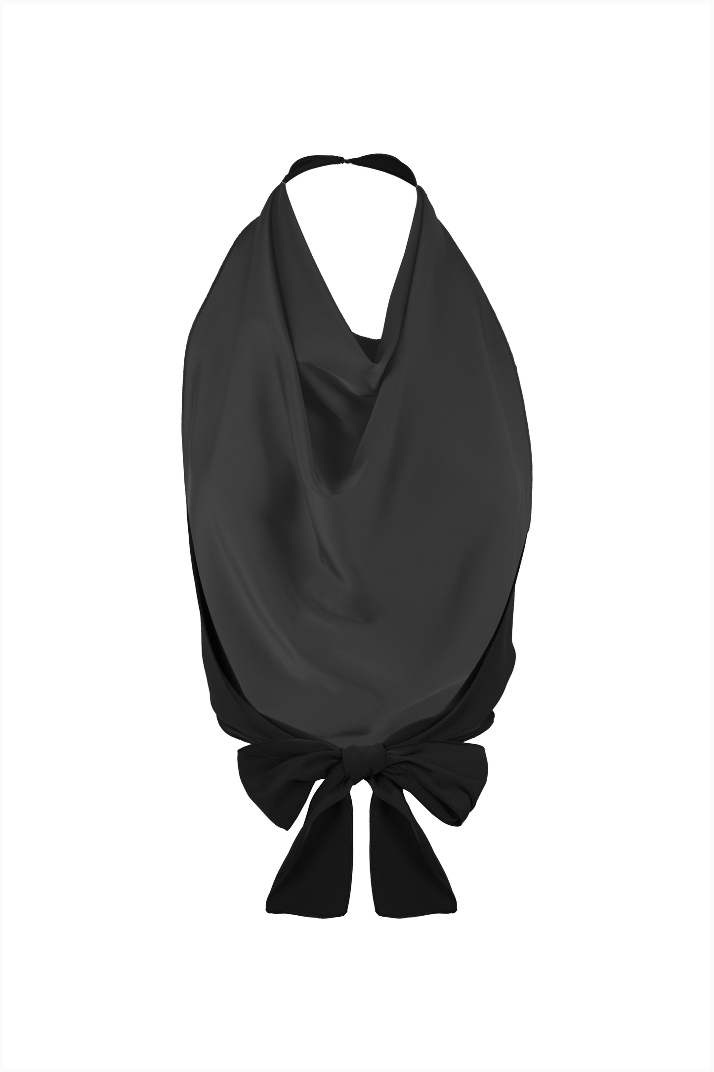 Ava Top in Black Satin