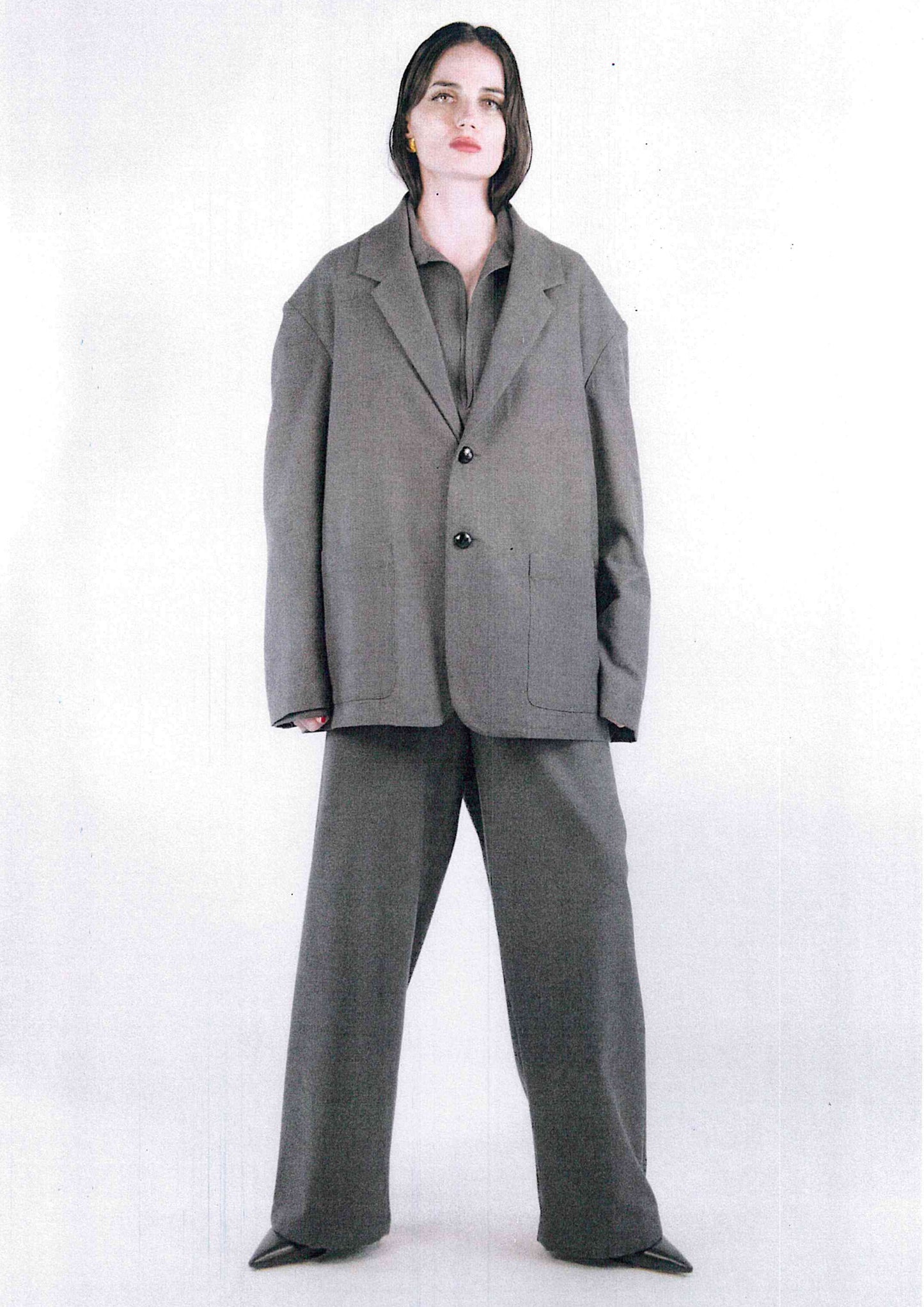 Painter Blazer in Grey Flannel