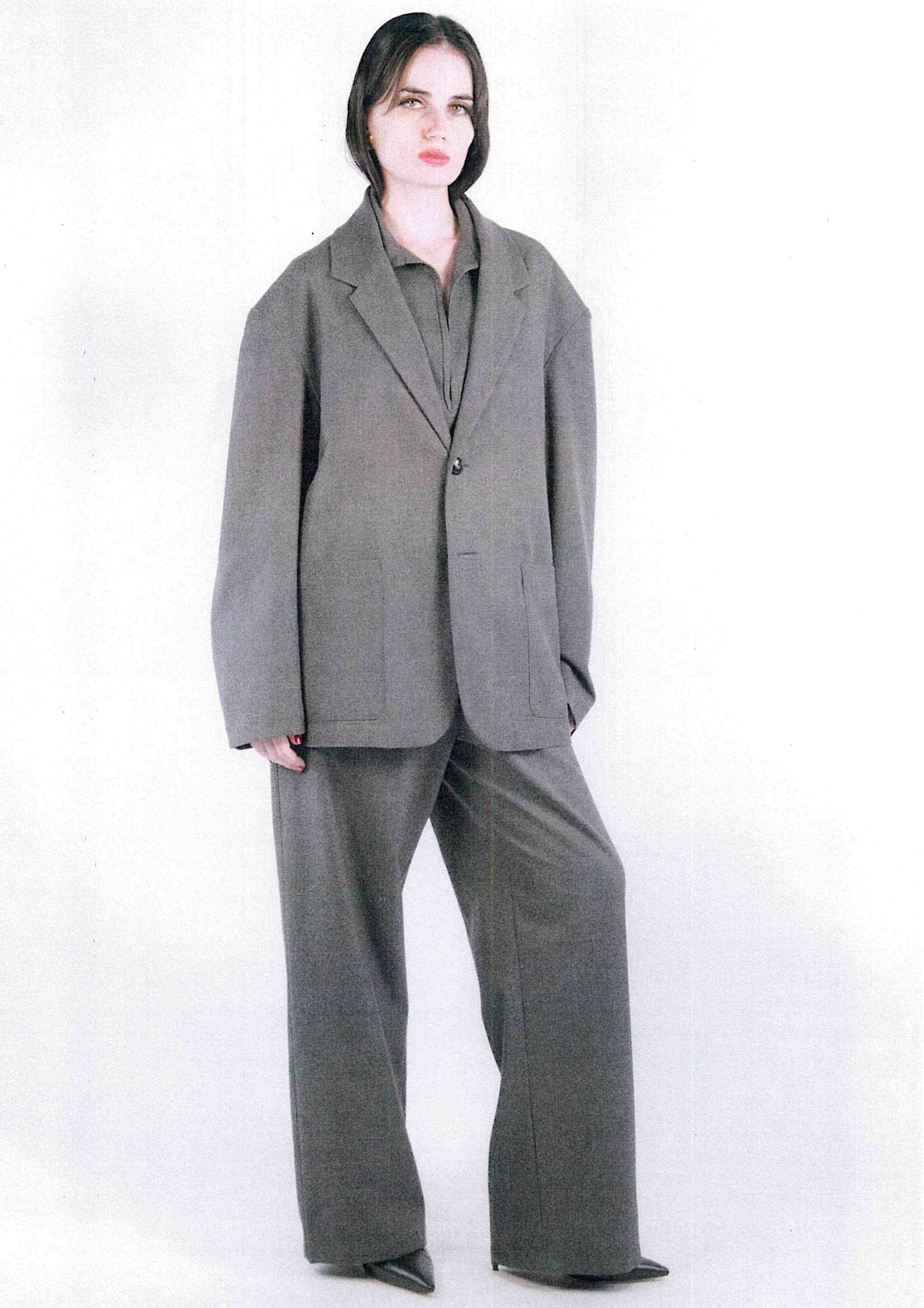 Painter Blazer in Grey Flannel