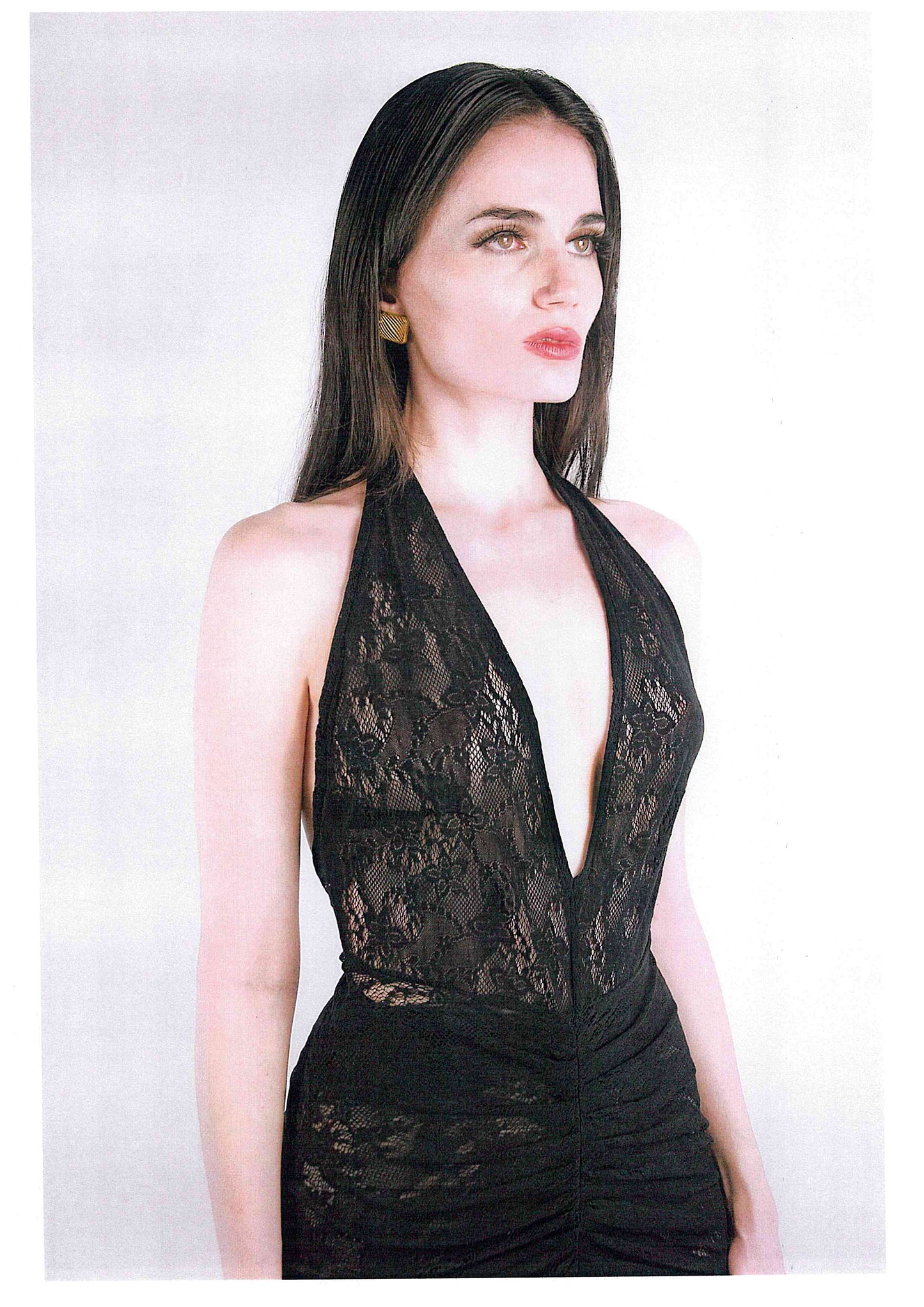 Hedy Dress in Black Lace