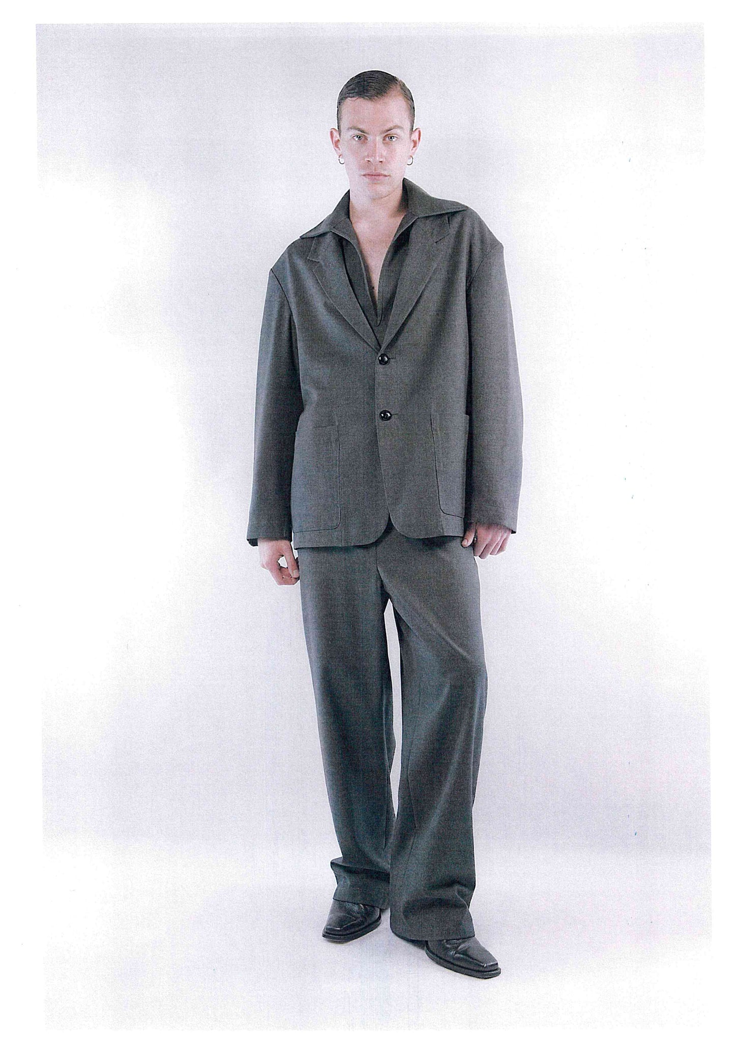 Painter Blazer in Grey Flannel