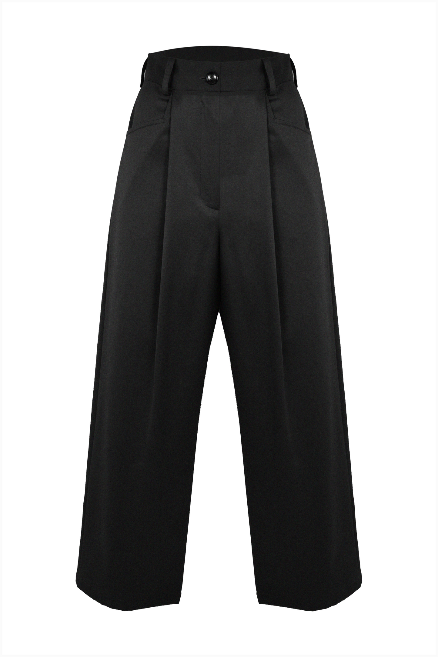 Earhart Trousers in Black Cotton