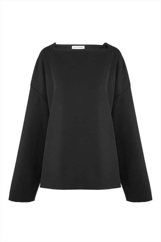 Pablo Shirt in Black Wool